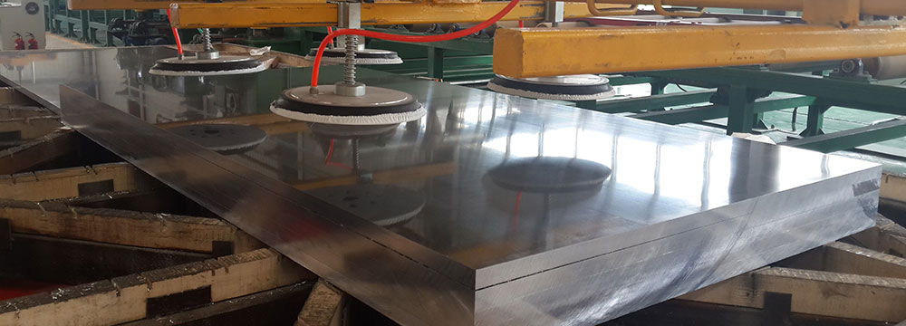 milled aluminium plate