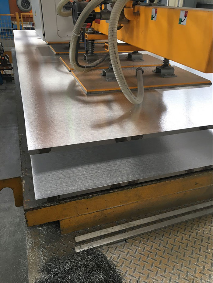 machined aluminum plate